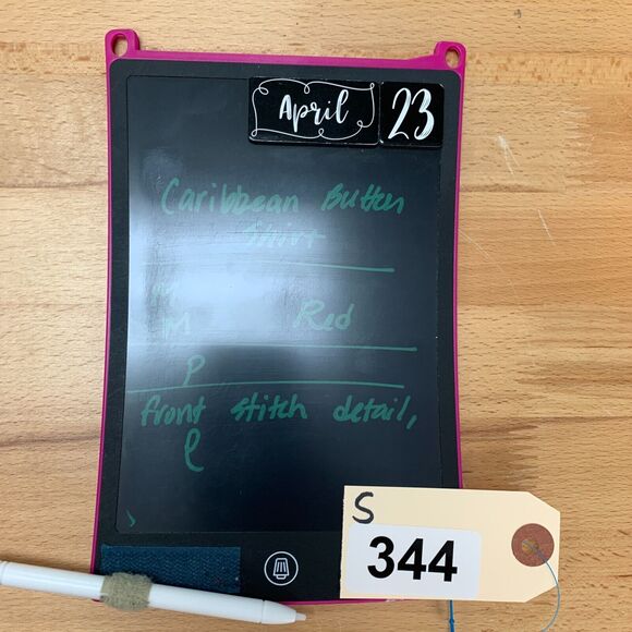 Caribbean Hawaiian Shirt Men M Medium Red Slit Hem Short Sleeve Modal Blend - Picture 8 of 9